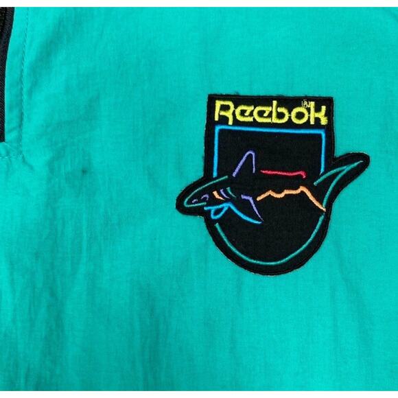 Vintage Greg Norman Windbreaker Jacket 90s Teal Purple Shark Logo XL - Picture 2 of 6